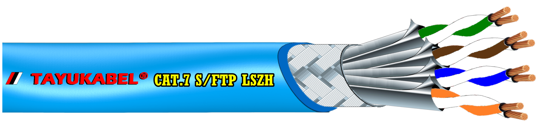 3.0. MAP® LSZH低煙無鹵 Cat7 S/FTP Cable 第七類【單股】網路電纜