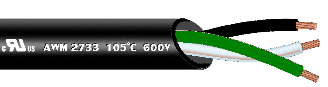 8.4 UL2733 UL2586 UL2516 UL2501 伺服馬達電纜 105°C  600V【耐油】
