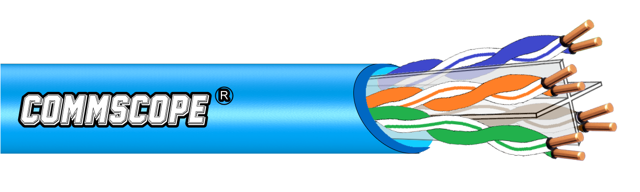 2. COMMSCOPE® (AMP®) Cat6. UTP 美國康普 第六類【單股】網路電纜
