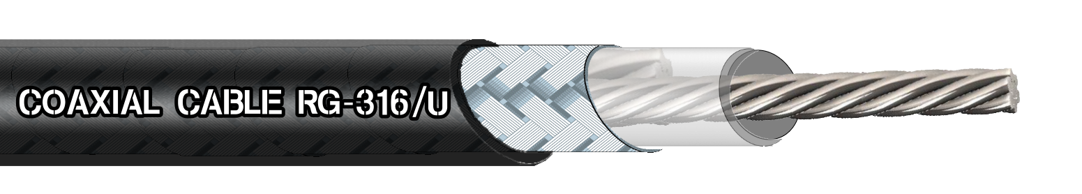 8.5 UL1979 (MIL-C-17) COAXIAL CABLE RG-316 RG-178 RG-179