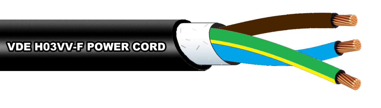 9.5 MAP® Europe VDE &Japan PSE JIS Power Cord