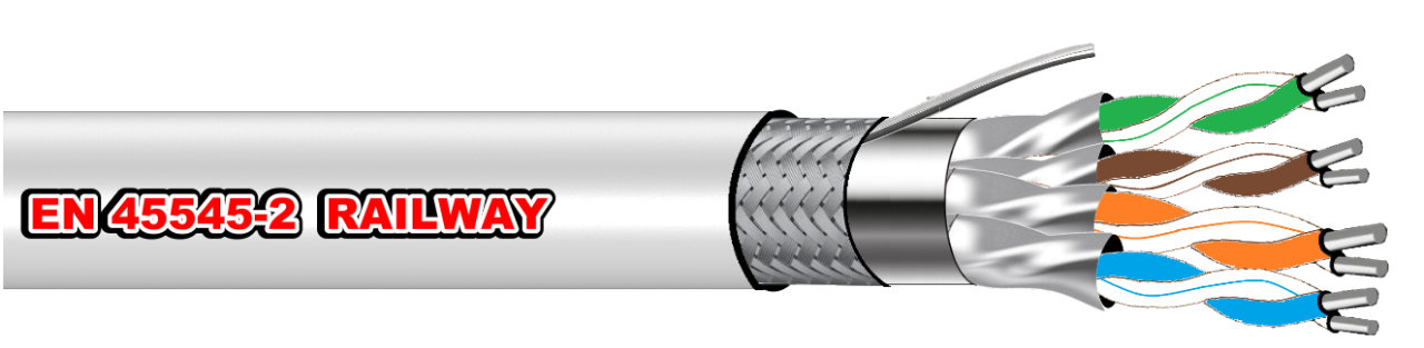 3.3 MAP® 【EN 45545-2】 RAILWAY ETHERNET CABLE Cat.7 S⁄ FTP