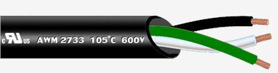 8.4 UL2733 UL2586 UL2516 UL2501 伺服馬達電纜 105°C  600V【耐油】