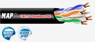 2.9 MAP® CAT6. UTP Cable 第六類【單股】PE戶外網路電纜