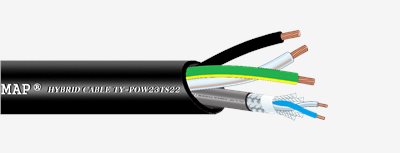 4.6 MAP®Microphone Cable+3C Power Cable ,PN: MIC-POW223TS22